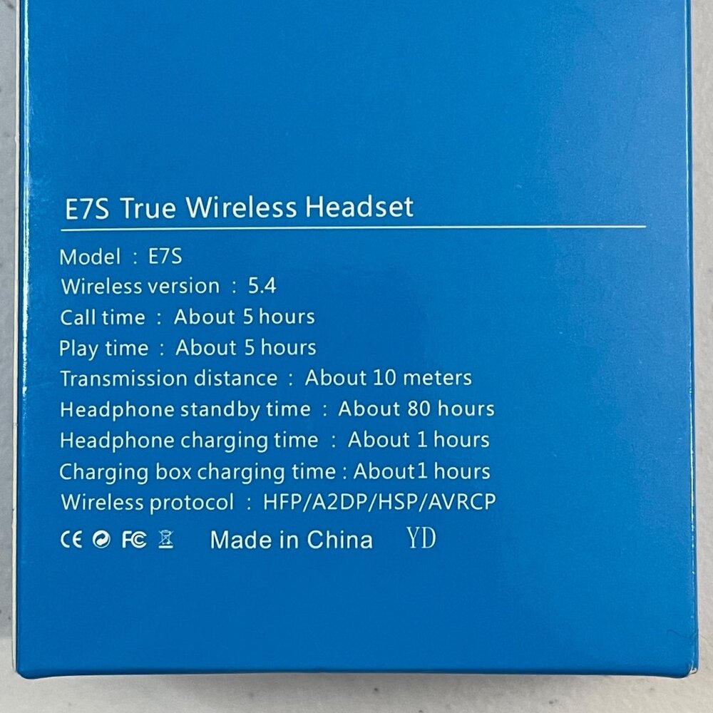 E7S True Wireless Bluetooth Earbuds, Mini Headphones, Microphone, Charging Case - Picture 5 of 6